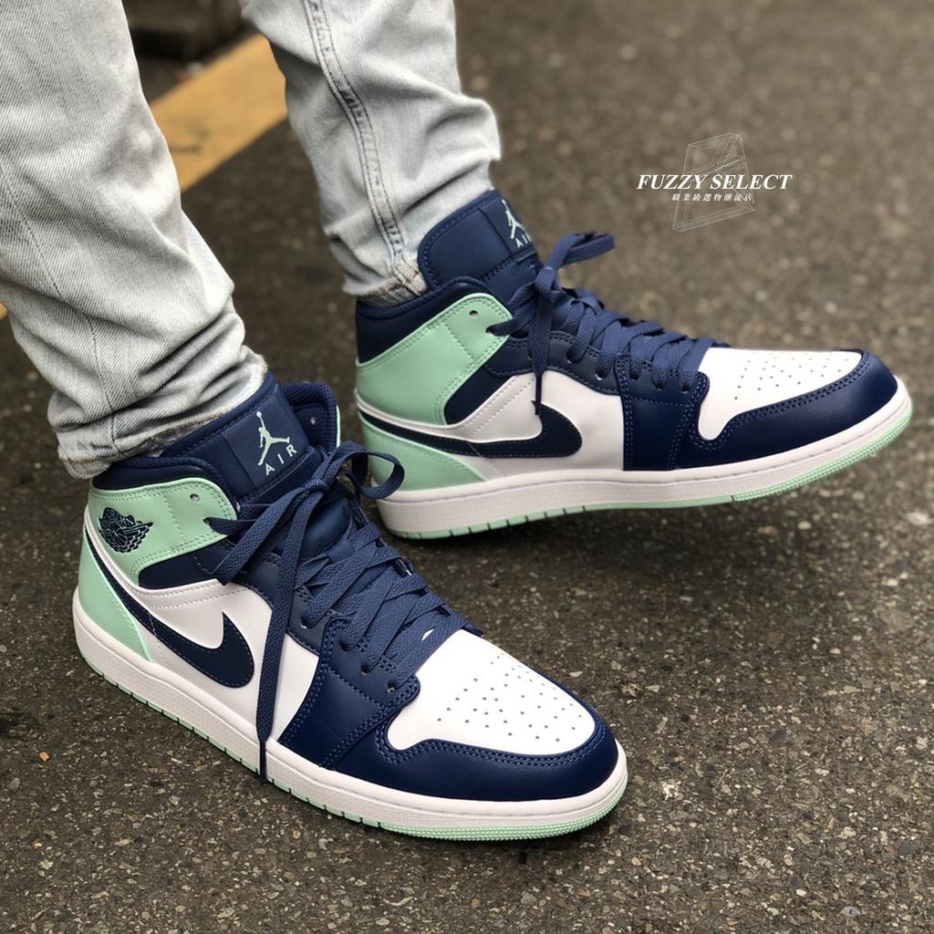 Air jordan 1 best sale mid blu