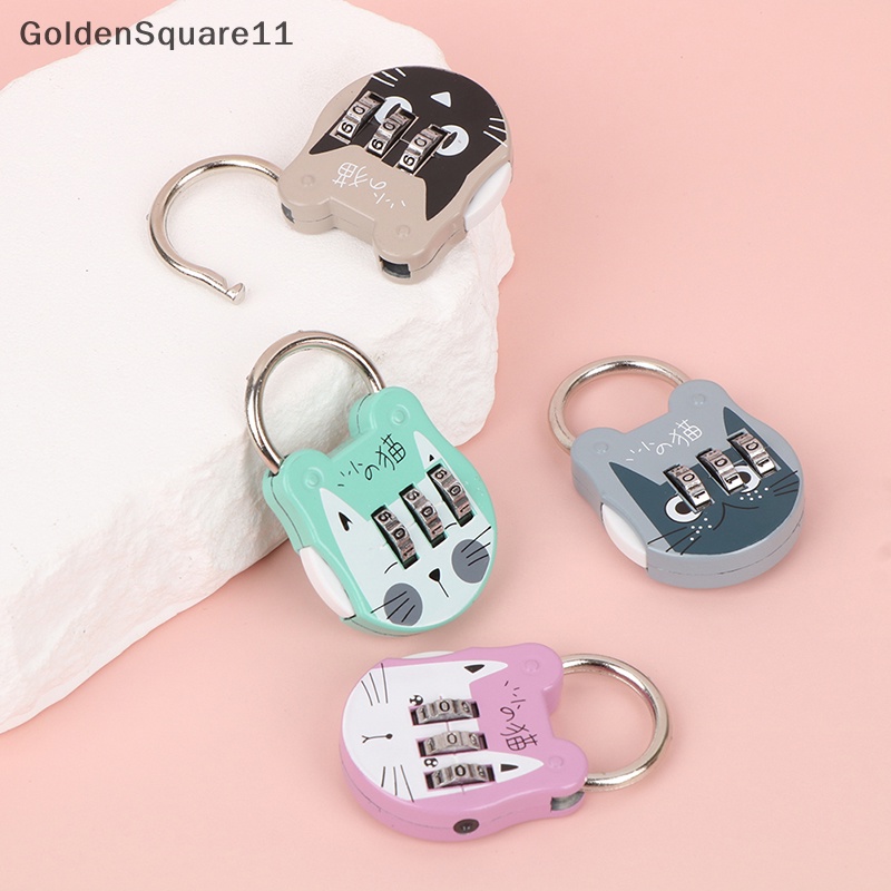 GG Code Number Lock Antitheft High Strength Accurate Cute Cat Mini