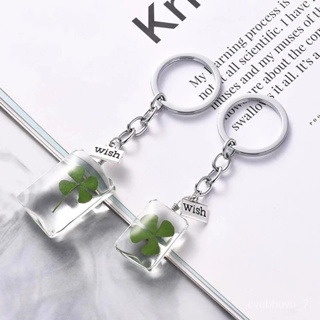 Fashion Oval Natural Eternal Flower Keychain Handmade Dried Flower Plants  Pendant Key Chain Keyring Key Holder Women Accessories