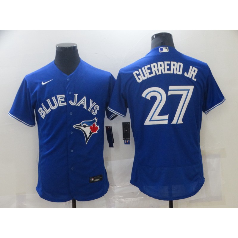 2022 MLB Toronto Blue Jays 27 Vladimir Guerrero Jr. Bule White Grey