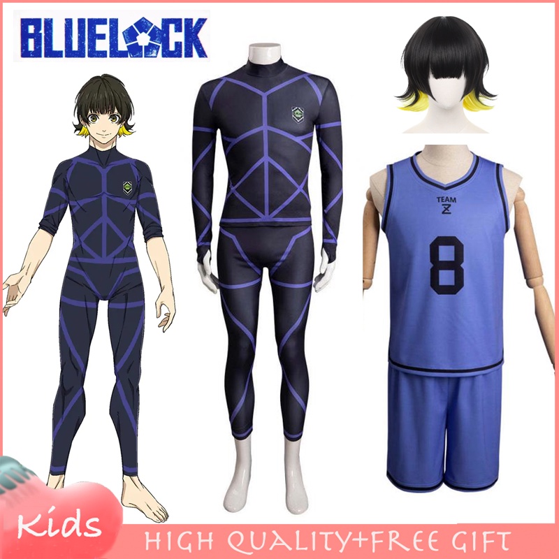 Bachira Meguru Cosplay Costume Anime BLUE LOCK Football Jupsuit Sports 