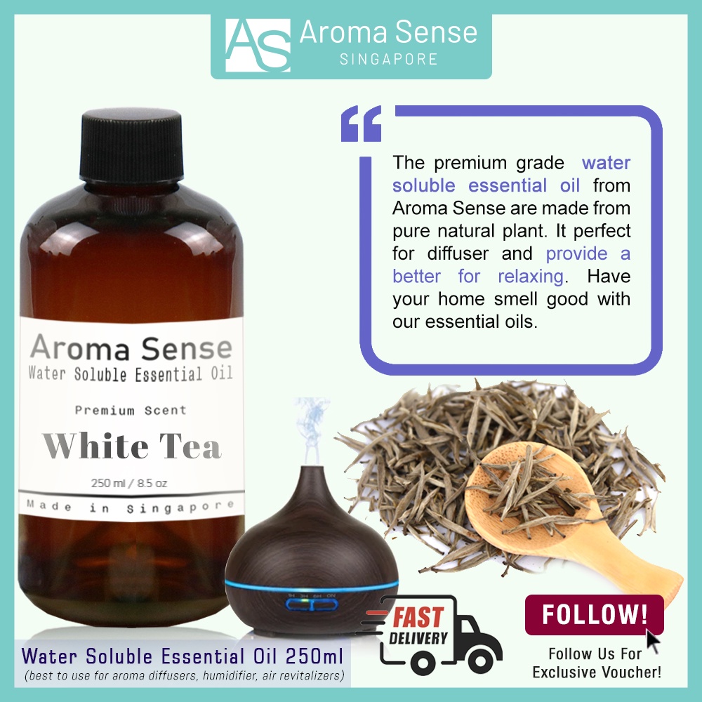 ESSENTIAL WHITE TEA Premium Scented Oil, 250ml/8.5oz.