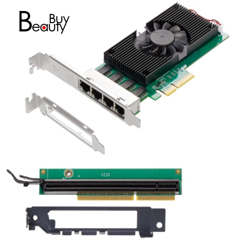 I225 Chips 4 Port 2.5G RJ45 Network Adapter PCIe X4 4 Port 100/1000M