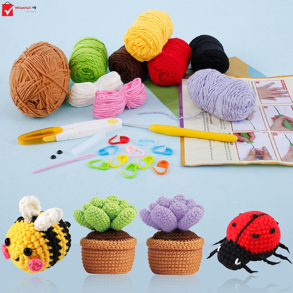 Crochet Kit for Beginners Cute Animal Beginner Crochet Set Crochet