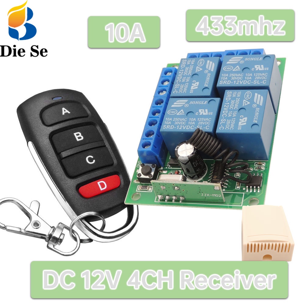 Envío Rápido (7 Días) Receiver 433MHz 1CH Wireless RF Remote Control