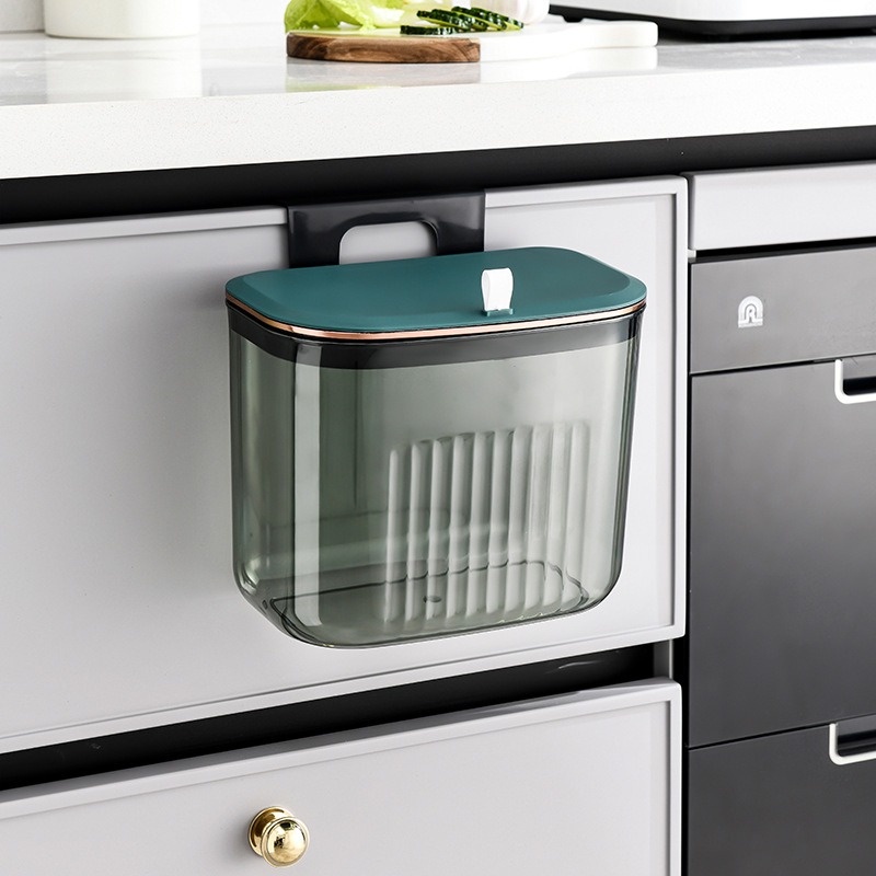 Wall Mounted Hanging Trash Bin Kitchen Countertop Compost Bin