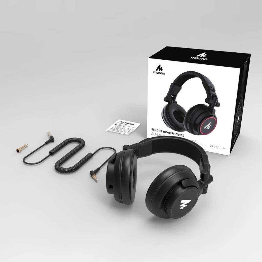 Maono AU MH601 Drivers Studio Headphones Over Ear Stereo Monitor Closed 
