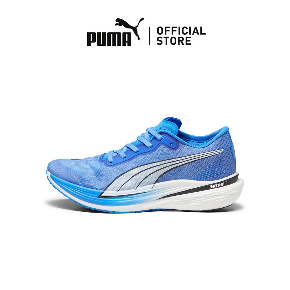 Red puma clearance running shoes