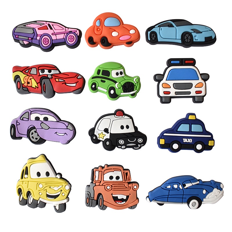 Cute Racing Car Croc Charms Jibbitz Lightning McQueen Jibits for Croc ...