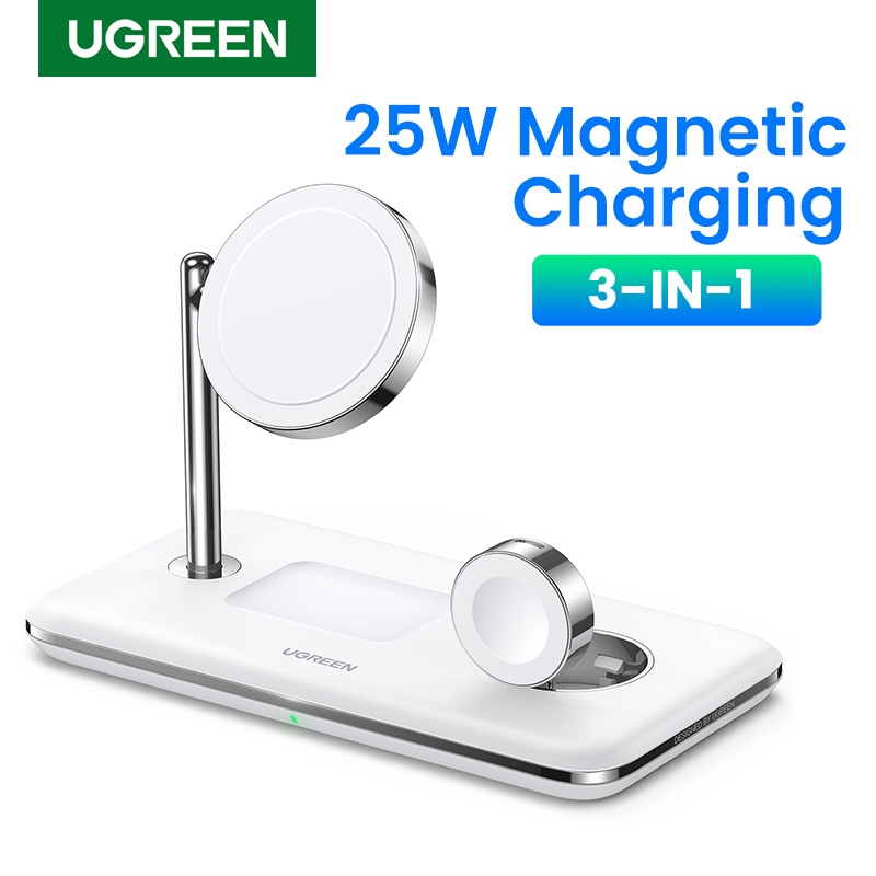  UGREEN MFi-Certified 25W 3-in-1 Wireless Charging