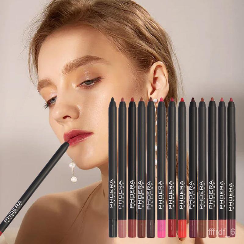 SMT🛕QM 13 Colors Charming Lip Pencils Matte Lipliner Pencil Waterproof