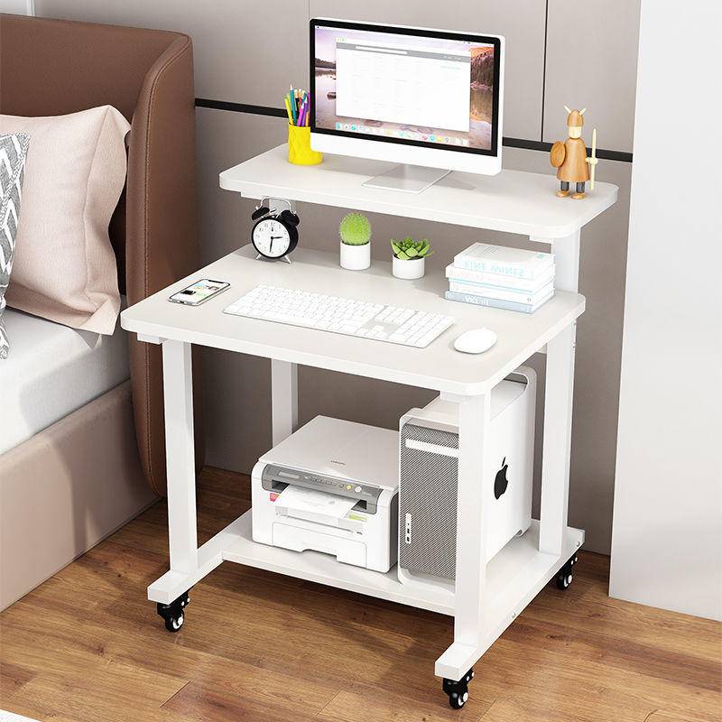 Computer desk desktop home small apartment movable bedroom table simple ...