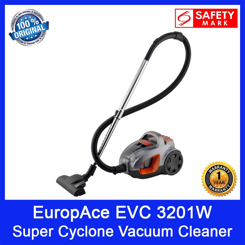 EuropAce EVC 3201W Super Cyclone Vacuum Cleaner. aka EVC3201W. Strong