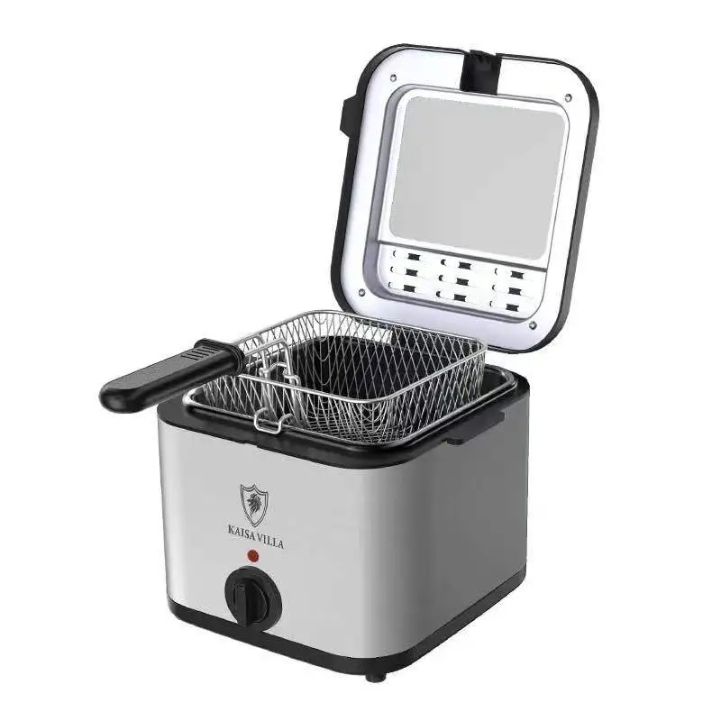 Electric Deep Fryer With Stainless Steel Basket 2.5L Mechanical Oil