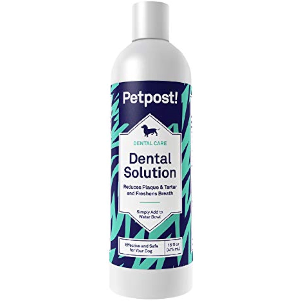 Petpost Dog dental solution water additives that repel bad breath