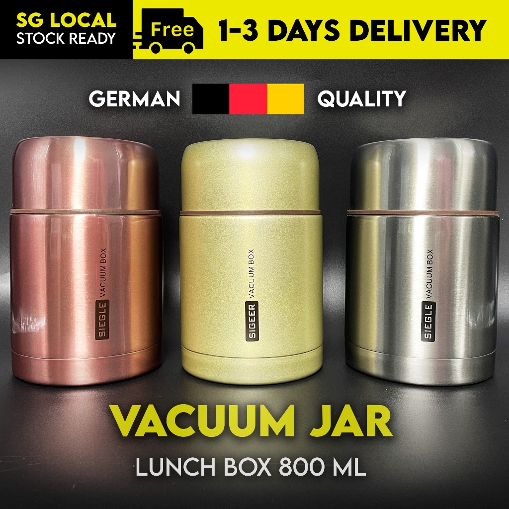 [SG STOCK] 316 Grade Thermos Lunch Box Thermal Stainless Steel Food