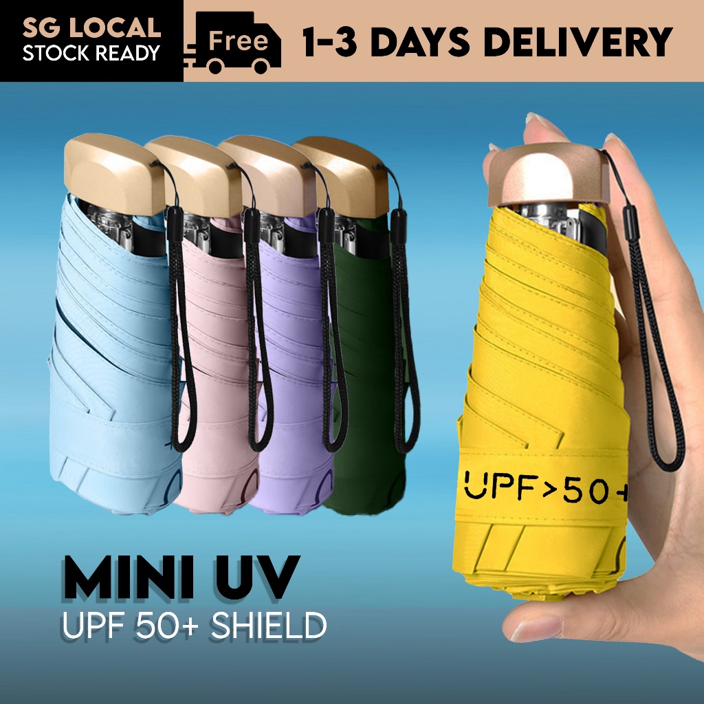 [SG STOCK] Mini Phone Umbrella UV Pocket Small Small Lightweight Size