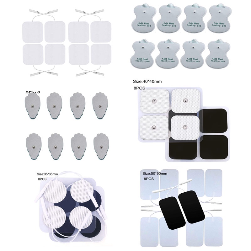 8pcs Electrodes Pads For Tens EMS Massager Sticker Replacement Patch