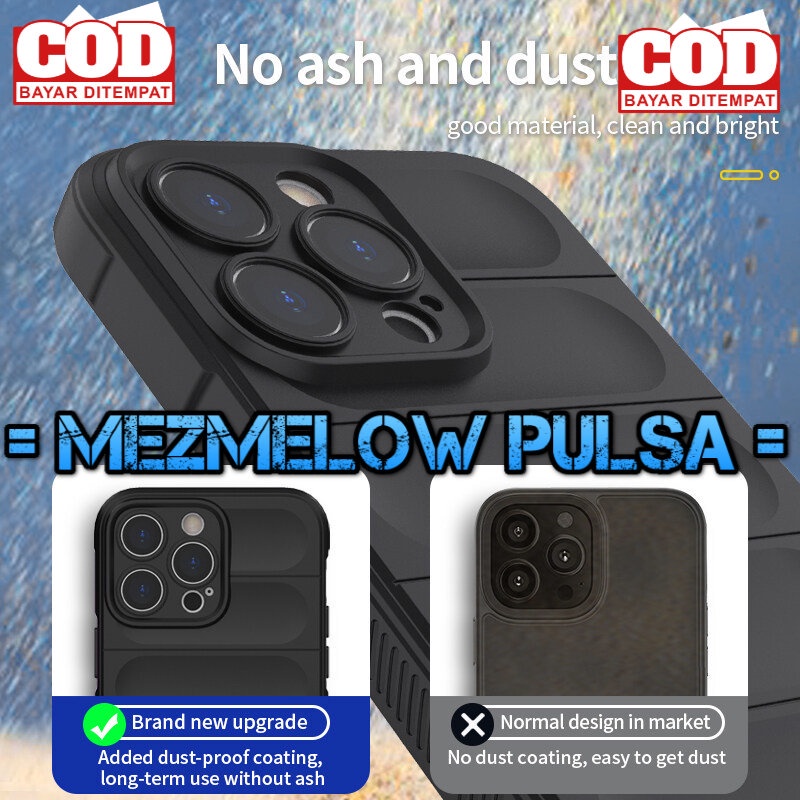 Silicone Phone case Micro Fibre Cloth Shield Phone Softcase IPHONE 12 BIASA - Gambar 2