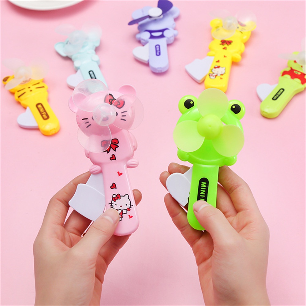 Outwalk Summer Cartoon Hand Pressure Fan Kids Toy Cute Mini Student ...