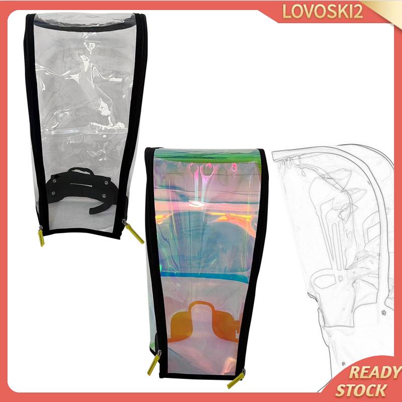 [Lovoski2] Golf Bag Rain Cover with Dual Zipper Golf Bag Hood for Sport