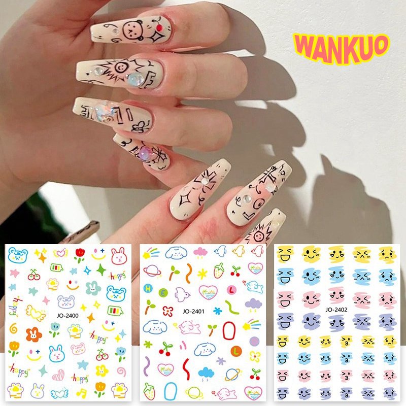 Graffiti Nail Art Stickers -  Singapore