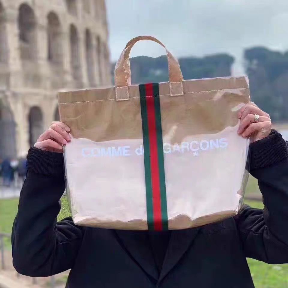 Cdg x sale gucci tote bag