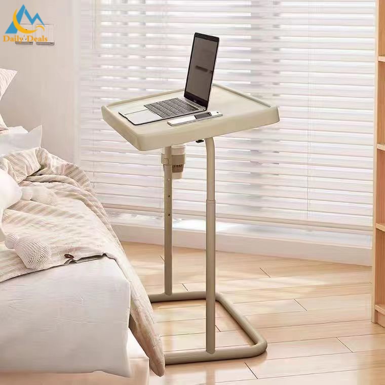 IKEA Bedside Table, Bedroom Desk, Movable Lifting Folding Table