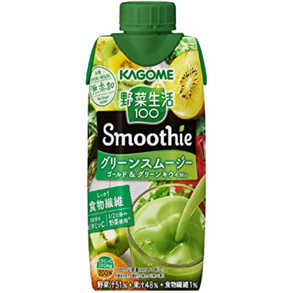 (From Japan)Kagome Vegetable Life 100 Smoothie (Smoothie) Green smoothie MIX 330ml × 24New