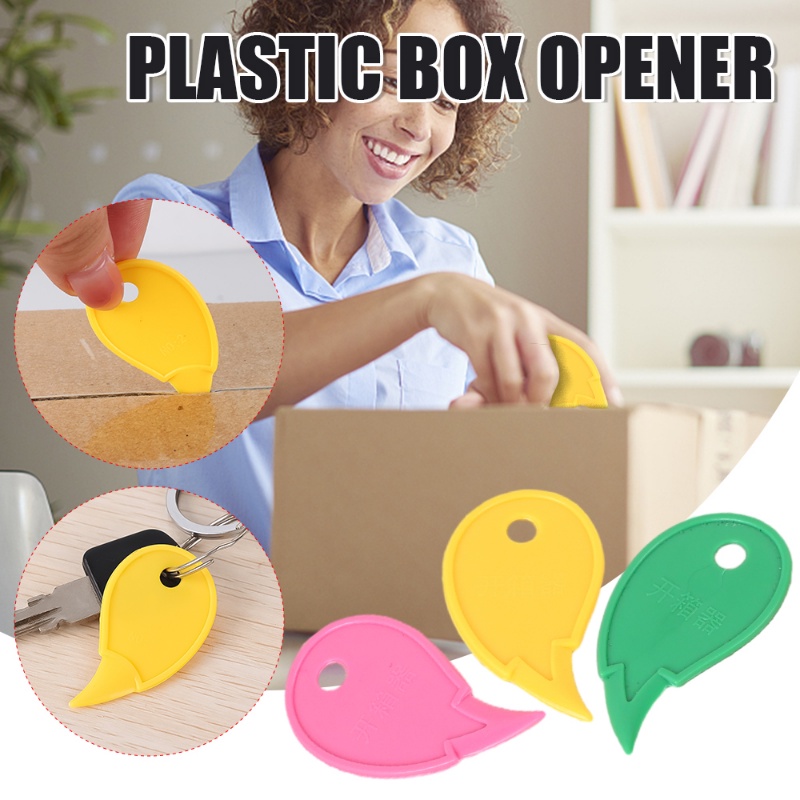 5Pcs Random Color Portable Plastic Box Opener Mini Safe Art Utility