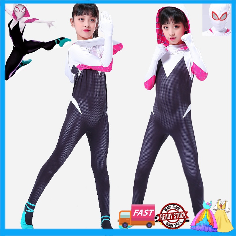 Spider Man Across The Spider Verse Women Spider Gwen Cosplay Costume