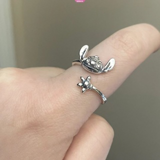 Disney Stitch Ring for Women Adjustable Opening Finger Ring Bride