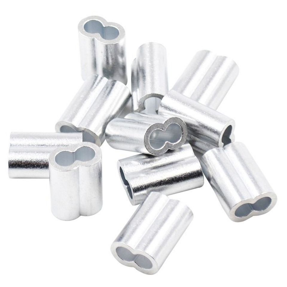 Steel Wire Rope Clip Chuck Aluminum Sheath 8Shaped Aluminum Sheath