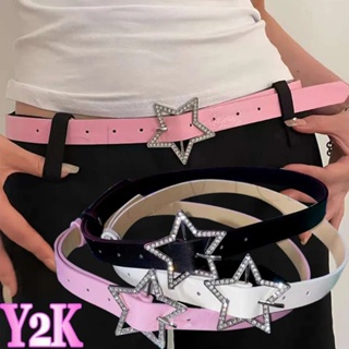 Subculture Star Buckle Belt For Women Fashion Pin Buckle Belt Y2K