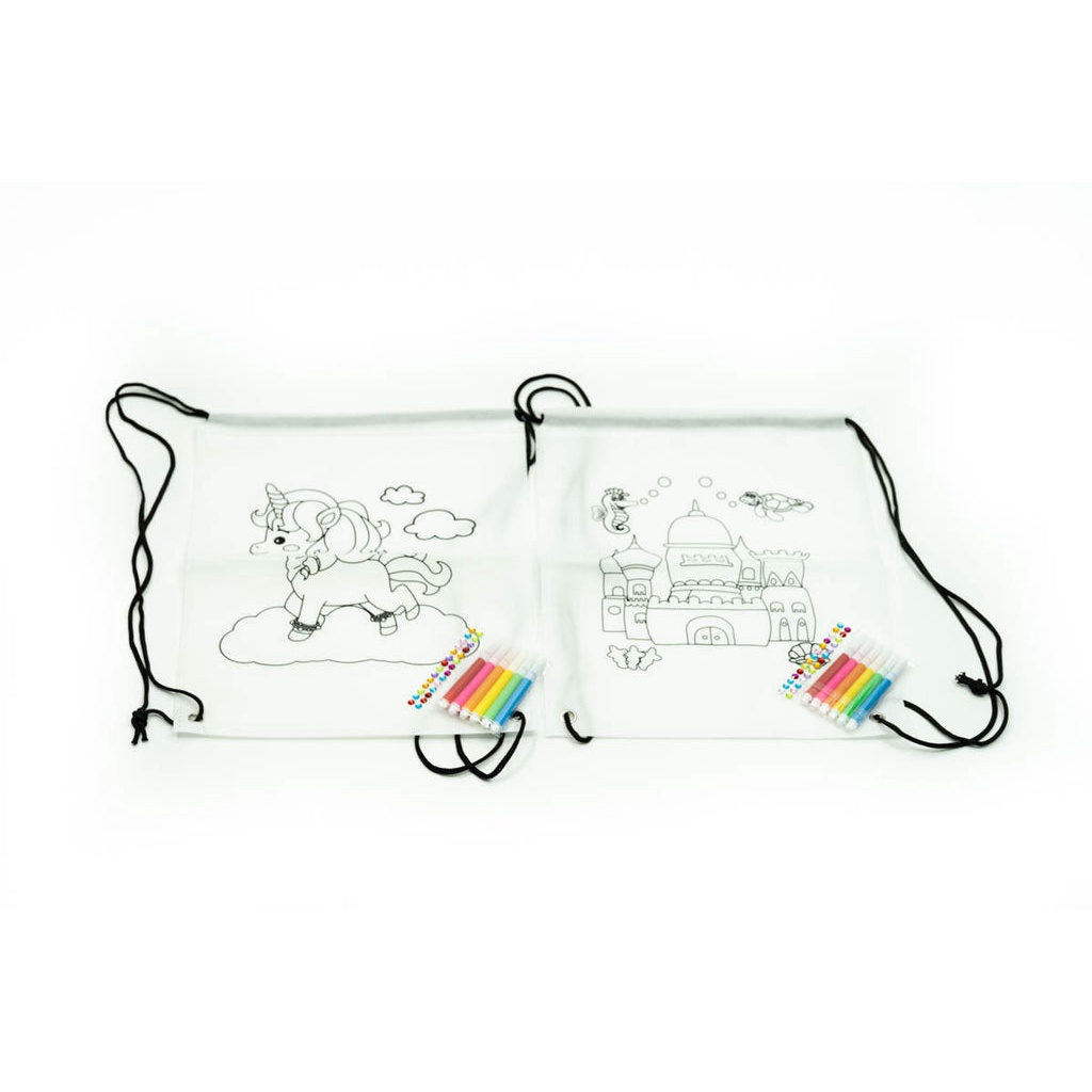 [SG Stock] DIY Colouring Drawstring Bag (ODO) | Children's Day | Shopee ...