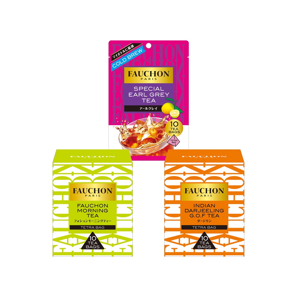 Fauchon Black Tea Morning / Darjeeling Tea / Cold Brew Earl Grey (10