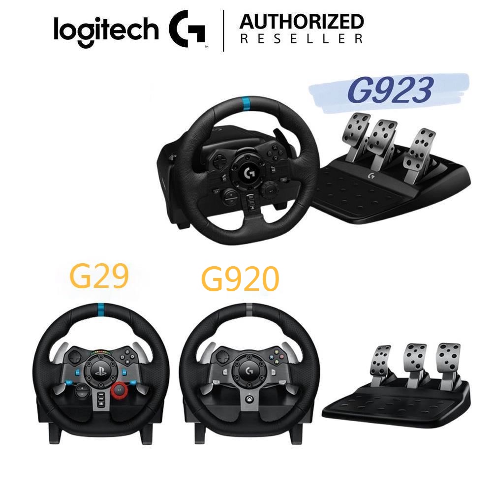 Logitech G923/G920/G29 Gaming Racing Wheel Steering + Pedal +