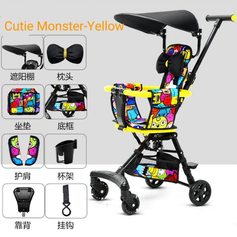 11.11 SALES Local seller Cabin sized Baby Toddler Kids stroller trolley foldable pram lightweight with Sunshade shield Shopee Singapore