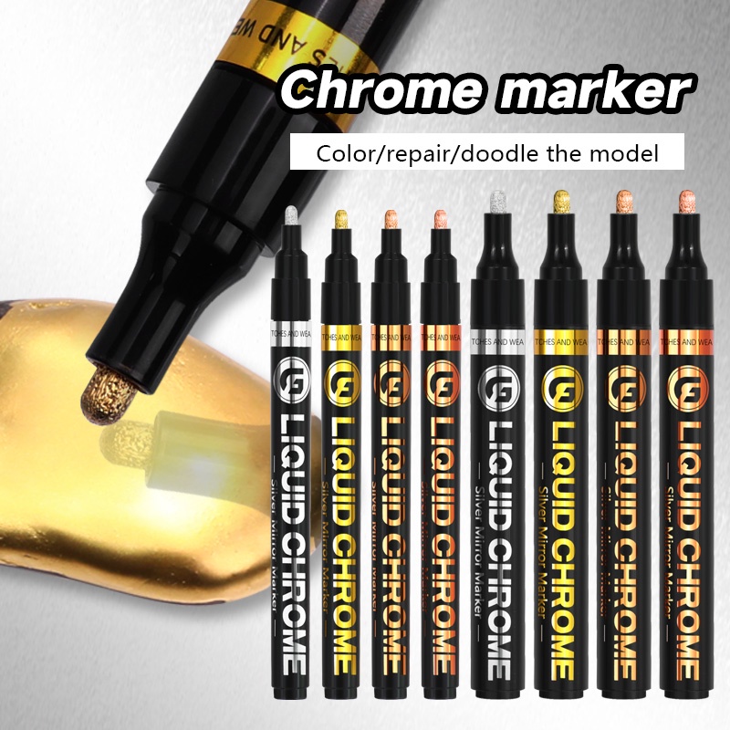 Electroplating Mirror Silver gold Paint Pen Handrepair Chromeplated