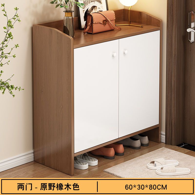 Shoe Cabinet Simple Large Capacity 120cm Oak Colour Shoe Rack Home Shoe Storage Dustproof Shoe Box BI Shopee Singapore