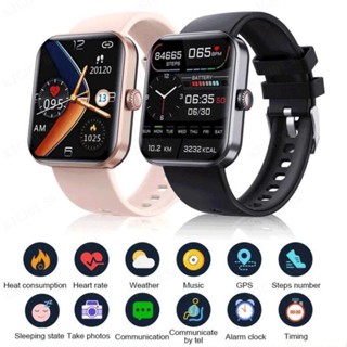 Lowest Price F57L Smart Watch Painless Blood glucose monitoring heart rate monitoring blood pressure measurement blood oxygen detection waterproof Sports Smart Watches Shopee Singapore