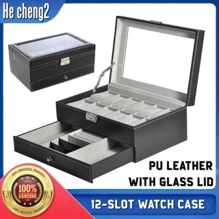 TAWBURY 24 Watch Box Organizer for Men – Luxury Watch Box 24 Slot | Large  Watch Display Case | XL Watch Case for Men | Watch Cases for Men 24 Slot 