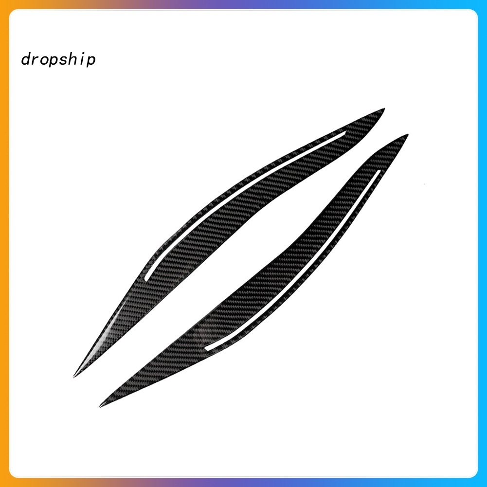 DRO_ Headlights Eyebrows Trim Cover Interior Moulding Part for BMW 5 Series F10 14-16