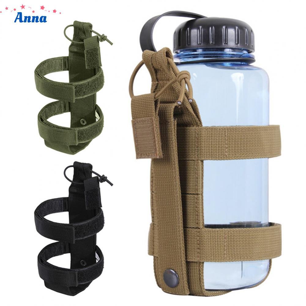 1pc Black Water Bottle Carrier, Braided Handle Strap With Safety Ring And  Carabiner, Fits And Other 12-64 Oz Bottles