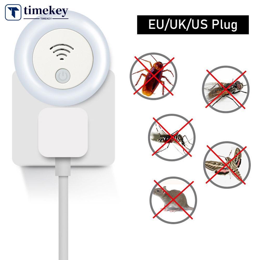 TIMEKEY EU/UK/US Plug Ultrasonic Intelligent Frequency Conversion