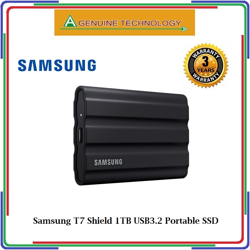 Samsung T7 Shield Extern SSD 2TB (blå) - SSD Extern 