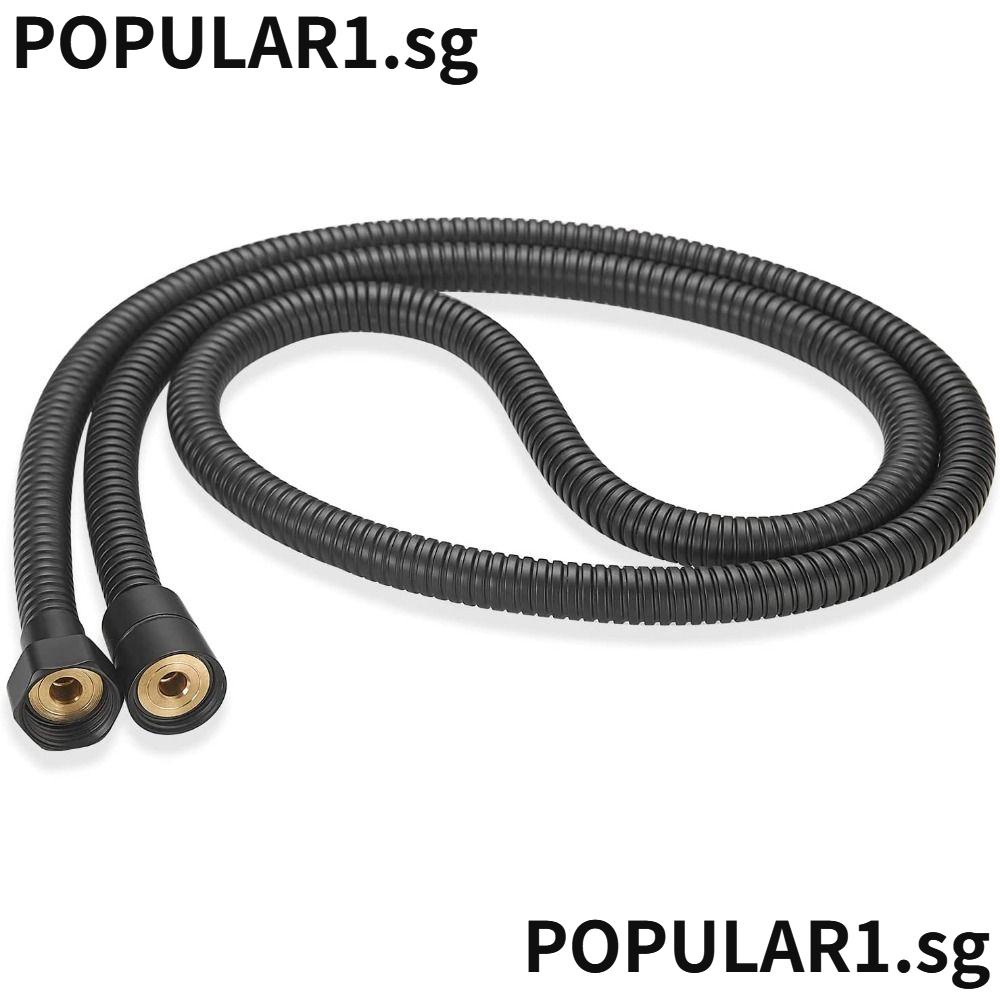POPULAR Handheld Shower Hose Black Bidet Pipe Anti Winding Stainless