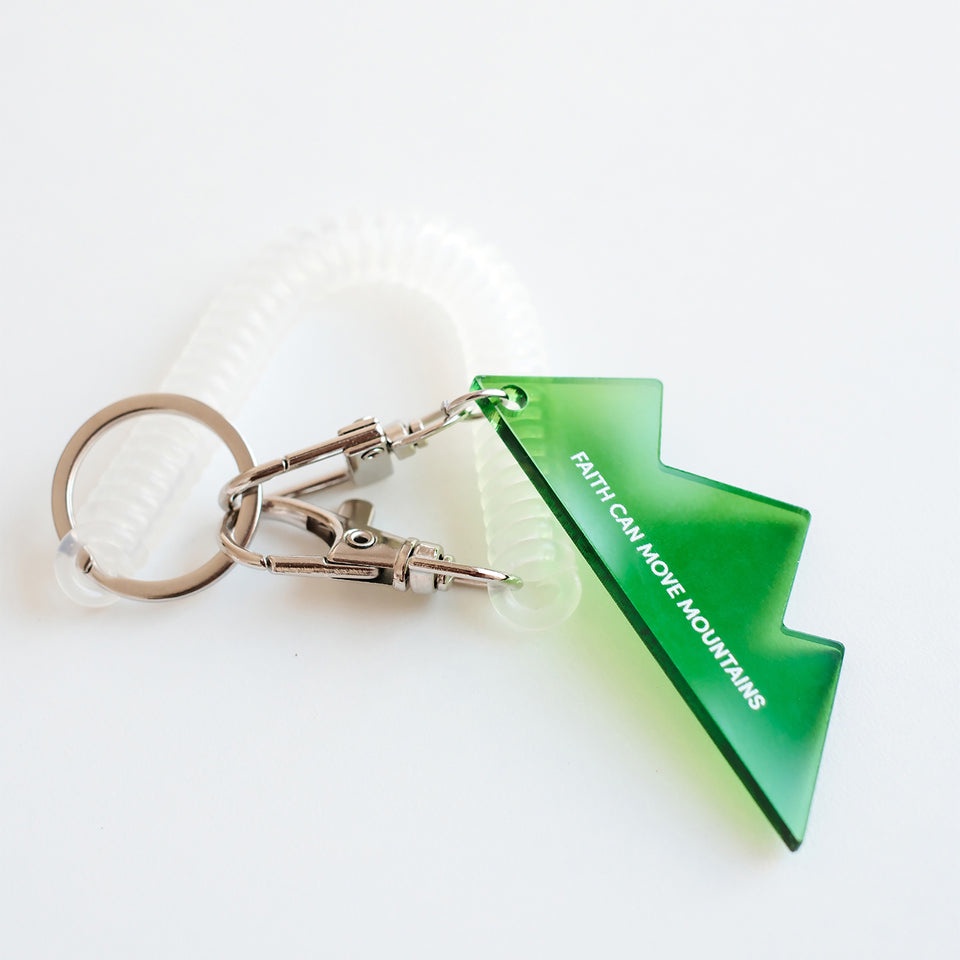Faith Can Move Mountains {Translucent Acrylic Keychain} Faith Can Move Mountains {Translucent Acrylic Keychain}