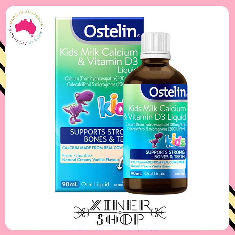 [EXP 07/2025] Ostelin 儿童维生素D牛乳液体钙 Kids Milk Calcium & Vitamin D3 Liquid