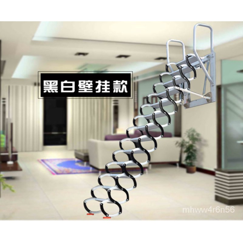 Xyjie Miao Outdoor Attic Retractable Staircase Wall Mounted Folding
